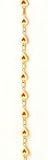 14kt Yellow Gold Enameled Heart Anklet