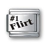 Body Candy Italian Charms Laser #1 FLIRT