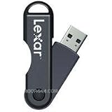 Lexar JumpDrive TwistTurn 32 GB USB 2.0 Flash Drive LJDTT32GASBNA (Gray)