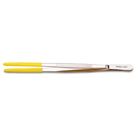 TWEEZER FORCEPS WITH PLASTIC TIPS 10"