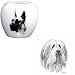 Bearded Collie Pillow Vase, Porcelain by Rosalinde (4')