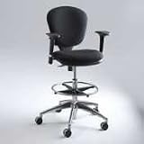 Safco Products Company / Extended Height Chair,Pneumatic Seat,26x26x23-33,Black / Mfg Part # 3442BL