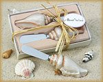 Beach Wedding Theme : Spread the Love Sea Shell Spreader Set in Gift Box : Wedding Favors