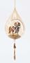 Glass Angels and Baby Jesus Christmas Ornament