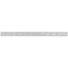 Starrett CB12-16R Combination Square Blade With Inch Graduations, Sets And Bevel Protractors, Satin Chrome Finish, 16R Graduation, 1" Width, 3/32" Thickness, 12" Size