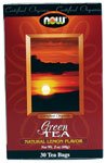 Green Tea Lemon Organic by NOW Foods - Natural Foods (30 Bags)