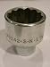 SKT-40142  1/2 Drive 12 Point Standard Fractional Socket 1-5/16
