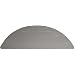 Durable Coporation Thermoset Vulvcanized Rubber Grand-Stand Beauty & Barber Anti-Fatigue Mat, Circle with Recess, for Indoors, Marble Gray