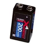 Ansmann X 4 Energy NiMH Akku 9V-Block 200 mAh schwarz