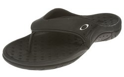 Oakley Men's Split Smoke Black Thong Sandal