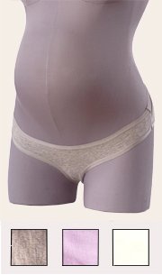21C6SXr49qL 3 pack solid fabric maternity bikini panty