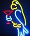 Parrot with Martini Neon Sign