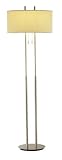 Adesso 4016 Duet Floor Lamp Satin Steel 22