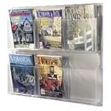 Safco Products Company / Magazine/Pamphlet Display,6 Pckt. each,30x2x34-3/4,Clear / Mfg Part # 5606CL