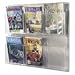 Safco 5606CL Clear plastic literature display wall rack for 6 pamp./6 mag., 30w x 34-3/4h