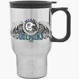 NFL Miami Dolphins Logo Stainless Steel Travel Mug