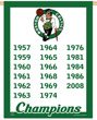 Boston Celtics Banner 17 NBA Champions Banner Flag