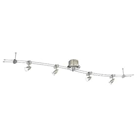 Eglo 87602A Drive, Nickel, 4-Light Track Light Fixture by Eglo