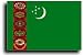 Turkmenistan - Auto decal