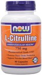 NOW L-CITRULLINE 750 mg - 90 capsules - USP Pharmaceutical Grade