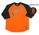 San Francisco Giants Orange Nike Cooperstown Three Quarter Sleeve Shirt