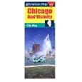 American Map Chicago and Vicinity: City Map (Travel Vision) by Chicago Travel Books