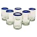 Drinking glasses, 'Cobalt' (set of 6)