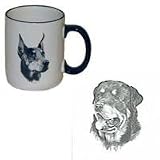 Rottweiler Country Mug, Porcelain by Rosalinde (12 oz.)