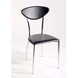 Gloria Leather Dining Chair Set Of 2-RedChrome by Euro Style