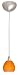 Besa Lighting 1PC-5605AM-SN Satin Nickel Tay Tay Contemporary / Modern Single Light Pendant with Apricot Matte Glass from the Tay Tay Collection