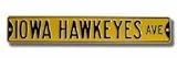 Steel Street Sign: IOWA HAWKEYES AVE