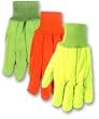 1 Dozen - Cotton Double Palms Gloves - Large
