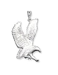 Sterling Silver Eagle Charm QC861"