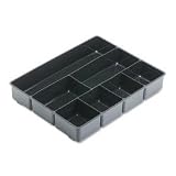 Search : Rubbermaid Extra Deep Desk Drawer Director Tray, Plastic, 11.875 x 15 x 2.5 Inches, Black (11906ROS)