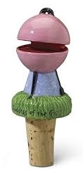 Goddess of the BBQ Grill Novelty Wine Bottle Stopper Topper