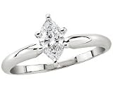 1/2 ct. Colorless Marquise Diamond Solitaire