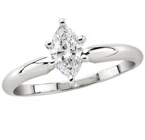 1 2 ct. Colorless Marquise Diamond Solitaire