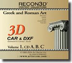 RECON3D Vol.1 Greek and Roman Art, 3D Content Collection (CAR , DXF Formats)