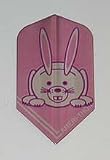 3 sets Cute PINK BUNNY Rabbit Slim flights, Amerithon, Made in the USA