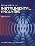 Principles of Instrumental Analysis (Saunders Golden Sunburst Series)