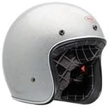Bell Custom 500 Metal Flake Helmet (LARGE) (SILVER)