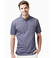 Button-Down Collar Polo Shirt