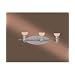 Minka Lavery Tiburon 5993-84 Glass Reversible 3-LT 150w (6"H x 22"W) Vanity Lighting in Nickel