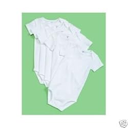Carter's24MonthShortSleeveWhiteOnesiesBodysuitsPackof5