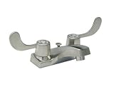 4 Satin Nickel Centerset Lav Faucet Wind Hdls