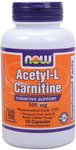 Acetyl L-Carnitine by NOW Foods - Mental Fitness (500 mg - 50 Capsules)