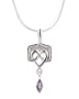 Kit Heath Celtic Heart with Amethyst Necklace