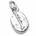 Coffee Bean Charm in White Gold Coffee Bean Charm in White Gold
