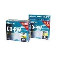 20-pack CD-RW Media 4x 80min 700MB with slim Jewel Cases