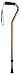Carex Offset Cane with Cushioned Handle and Wrist Strap, Bronze
